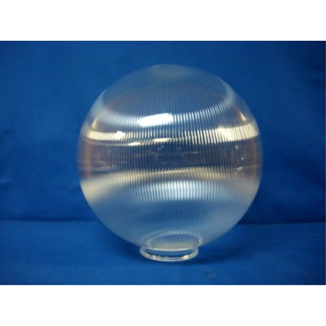 12" Acrylic Round Prismatic Globe Light Fixture Post Lighting Outdoor