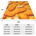 thumbnail image 2 of Chicken Nugget Blanket Gifts for Boys Girls Kids Adults Soft Warm Flannel Lightweight Chicken Nugget Food Throw Blankets for Bed Home Living Room Sofa Decor 50"x40", 2 of 5