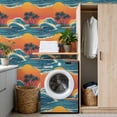 thumbnail image 4 of Peel and Stick Wallpaper Hawaii Tropical Island Palm Trees Waves under Sunset Wall Mural 17.7in x 9.8ft Self Adhesive Removable Wall Paper Renter Friendly Wallpaper for Nursery Bedroom Cabinets, 4 of 8