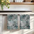 thumbnail image 7 of Teal Grey Abstract Kitchen Towels Set of 4, Modern Graffiti Distressed Mottled Art Absorbent Dish Towels for Kitchen, Microfiber Hand Towel, Quick Drying Tea Towel for Cleaning Decorative Dishcloths, 7 of 7