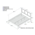 thumbnail image 5 of AFI Madison Caramel Solid Wood Platform Bed, Queen, 5 of 6