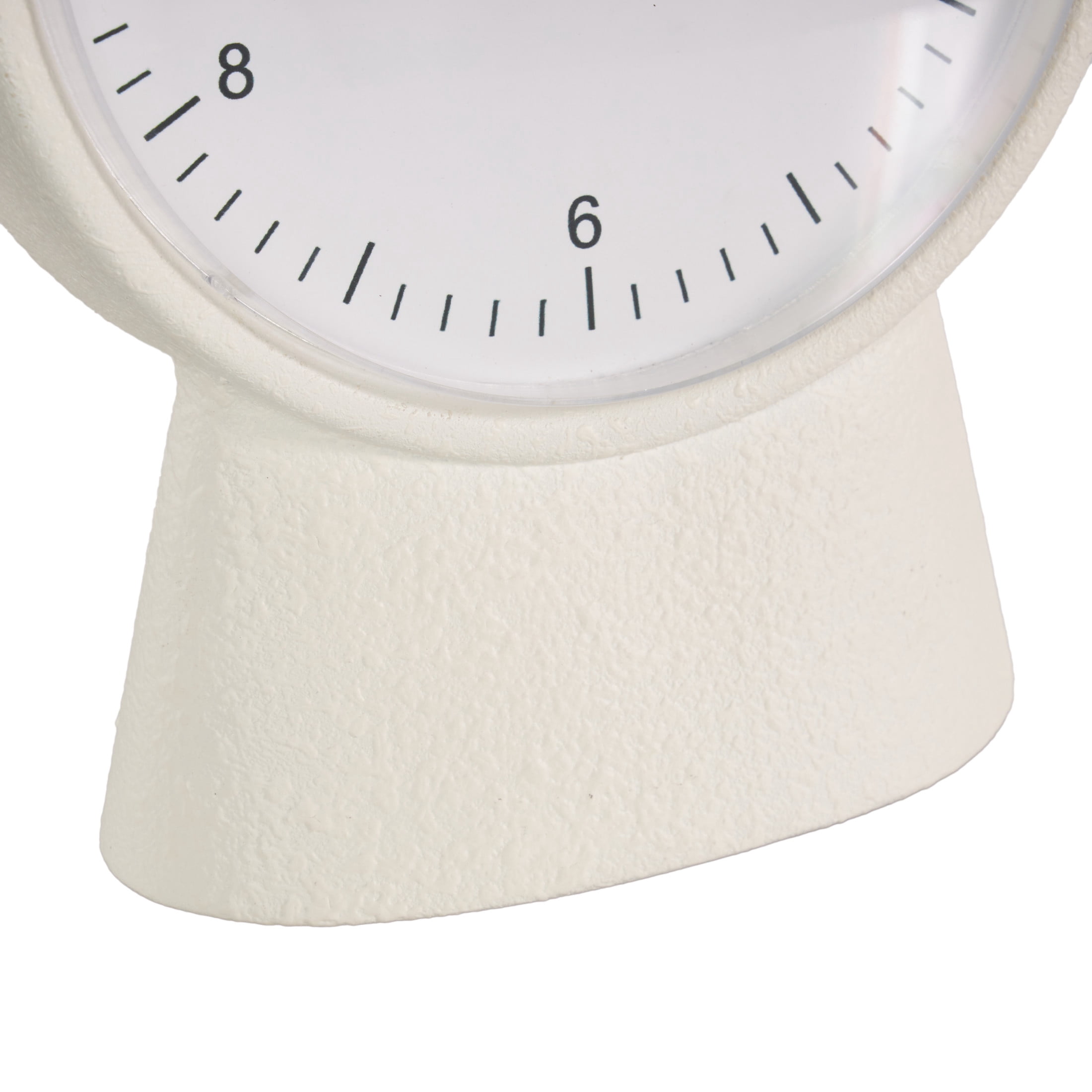DecMode 9" Multi Colored Metal Textured Clock with Gold Accents, Set of 2
