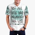thumbnail image 5 of Yiaed Not All Who Wander Are Lost1Print Men's Short Sleeve Polo Shirt,Golf Polo for Men Three-Button Golf Shirt Athletic Casual Collared T-Shirt- Medium, 5 of 7