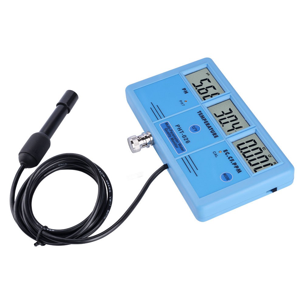 Temp/PH/EC/CF Test Water Quality Meter Hydroponic Aquarium/ Spa/Pool ...