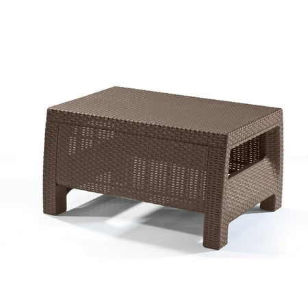 Keter Corfu Resin Coffee Table All Weather Plastic Patio Furniture