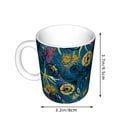 thumbnail image 2 of Yiaed Halloween Elements Print Ceramics Coffee,Large Handle Design,Extra Large Tea and Coffee Cup for Office and Home Mugs, 2 of 6