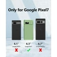 thumbnail image 6 of 3 in 1 for Google Pixel 7 Case, with 2 Pack Screen Protector, with Full Camera Cover Protection，Liquid Silicone Slim Shockproof Protective Phone Case [Microfiber Lining]… (Matcha Green)……, 6 of 12