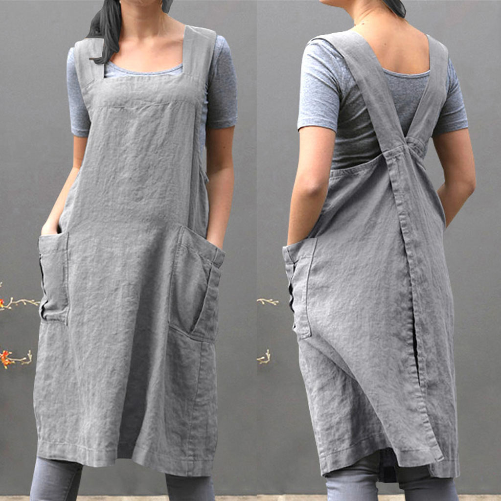 pinafore midi dress uk