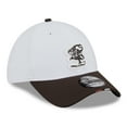 thumbnail image 3 of Men's New Era  White/Brown Cleveland Browns 2025 NFL Training Camp Throwback Logo 39THIRTY Flex Hat, 3 of 5