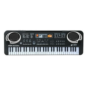 61 Keys Digital Electronic Piano Keyboard, Portable Electric Piano Kids Gift Musical Instrument for Girls Boys