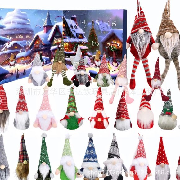 Advent Calendar Christmas Gnomes 2024 Elf Christmas Advent Calendar For Children Christmas Countdown Calendar Of 24 Days 2024 With 24 Christmas Gnomes For Home Decoration