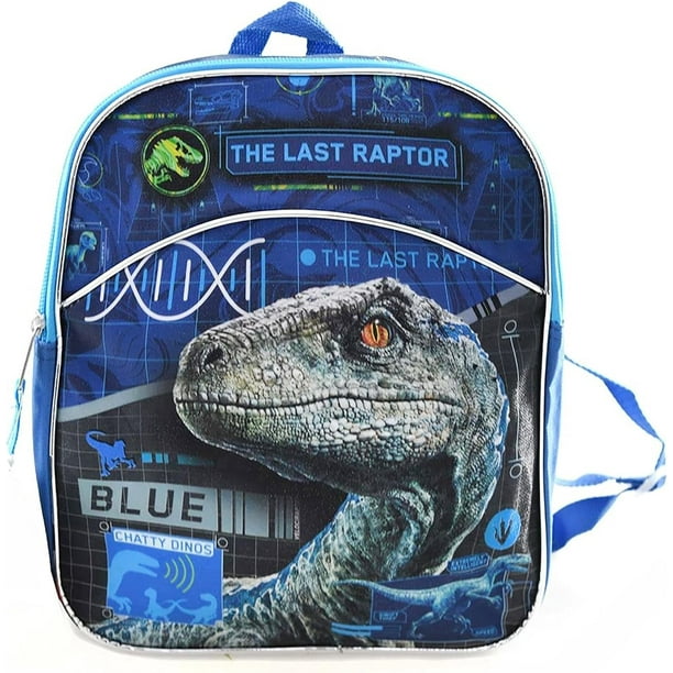 Mochila Jurassic World para niños, moderna, azul Raptor Blue