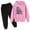 Pink, variant on Girls Boys Sweatsuit Set,2PC Long Sleeve Printed Basic Hoodie Sweatpants Joggers Set Fall Winter Clothes Teen Girl Trendy Clothes 7-8 Years