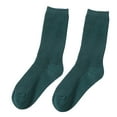 thumbnail image 2 of Dengjunhu Autumn Winter Solid Color Breathable Cotton Elastic Middle Tube Pile Heap Socks, 2 of 7