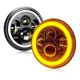 thumbnail image 1 of Par 7'' Faro H4 Led Redondo Ojo Ángel Wrangler Jeep Vocho Jk, 1 of 6