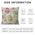 thumbnail image 5 of RUIYC Easter Pillow Covers, Easter Eggs Decorative Throw Pillows,Vintage Spring Seasonal Holiday Outdoor Decor Pillowcase Farmhouse Cushion Cover for Couch Sofa, 5 of 5