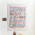 thumbnail image 3 of Tapiz de pared con un sencillo e inspirador lema positivo en inglés, 3 of 3