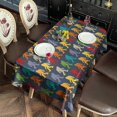 thumbnail image 3 of Red Bigfoot Pattern Rectangle Tablecloth 60"x120",Waterproof Polyester Rectangle Table Cloth, Wipeable Spillproof Polyester Tablecloth for Dining, Camping, Indoor and Outdoor, 3 of 6