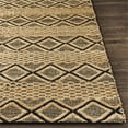thumbnail image 2 of Surya Santa Barbara SBB-2313 30x96" Runner Global Fabric Area Rug in Tan/Black, 2 of 7