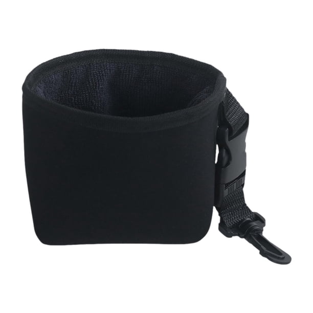 Bolsa de limpieza de clubes de golf, bolsa de bolso de matorral, desmontable ligero, lavadora de bolas de clubes de golf, limpiador de clubes de golf Negro