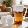 thumbnail image 4 of shyuyusa 3000ML Large Capacity Water Pitcher With 5 Piece Cup Set Complete Drinkware Kit For Home Use, 4 of 9