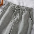 thumbnail image 4 of BUIGTTKLOP Sweatpants Women Drawstring High Waisted Active Jogger Pants Loose Cinch Bottom Sweat Pants, 4 of 5