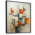 thumbnail image 2 of Designart "Constructed Horizons in Constructivism VI" Abstract Floater Framed Canvas Wall Art, 2 of 7