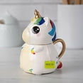 thumbnail image 7 of Seven20 Rainbow Unicorn Coffee Mug with Lid - Great for Coffee, Tea, Hot Chocolate & More! - For Kids, Teens, Adults, Men, Women, Pride - Ceramic, 7 of 7