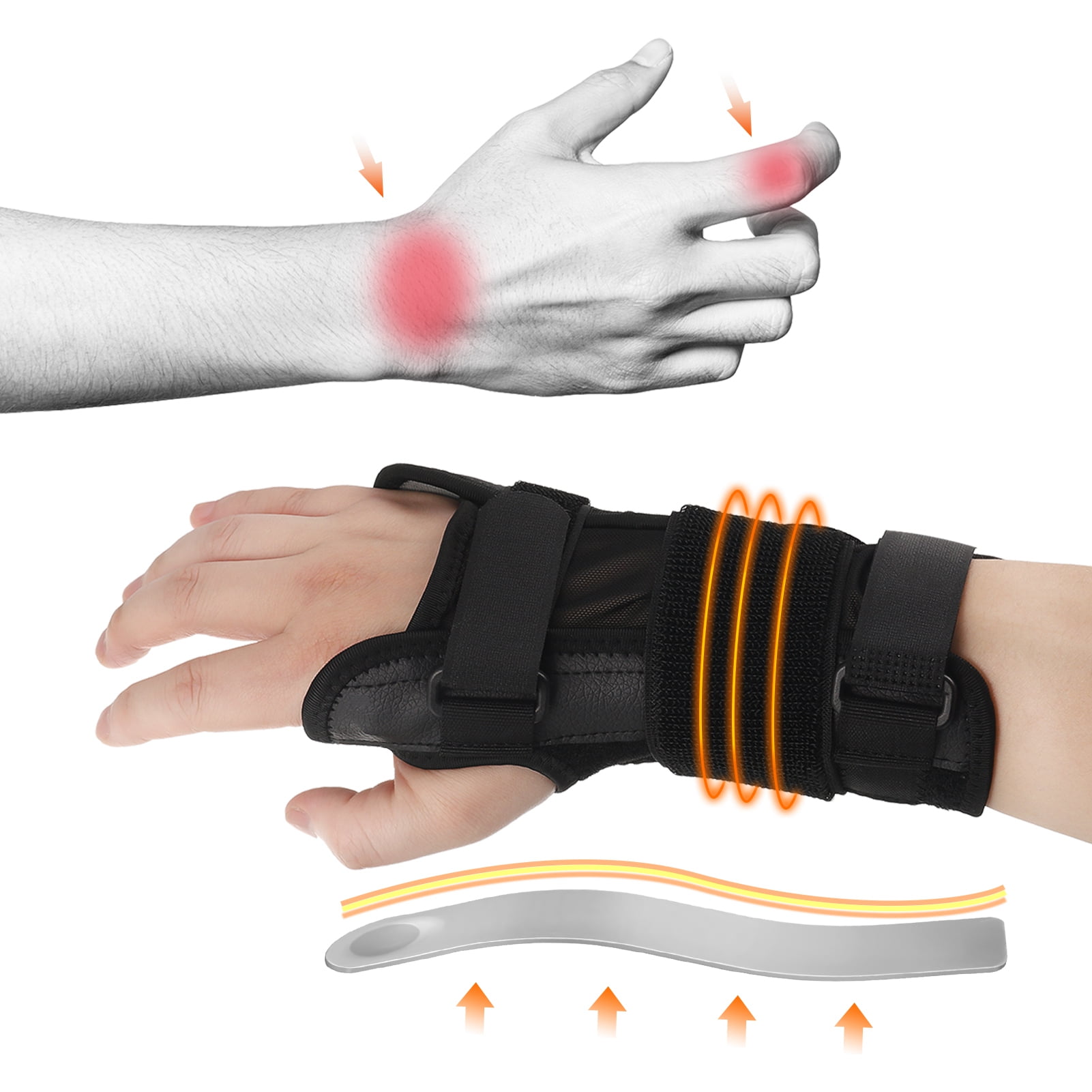 HEQUSIGNS Wrist Supports, Wrist Brace Night Wrist Sleep Support Brace Fits Both Hands for Carpal