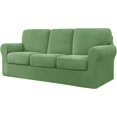 thumbnail image 1 of CHUN YI Stretch Checks Spandex Sofa Cover Separate Backrests Cushions Cover Slipcover, 1 of 5
