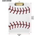 thumbnail image 3 of Coolnut Baseball Clipboard A4 Standard Size Decorative Clipboard with Low Profile Metal Clip for Students Men Women Classroom and Office Gifts, 3 of 7
