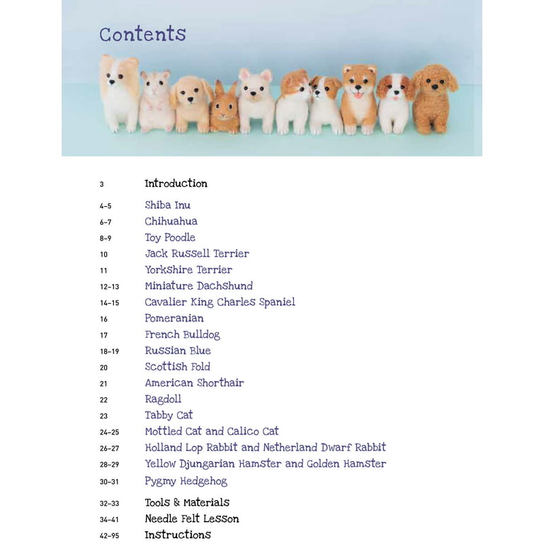Cute Needle Felted Animal Friends (9784805314999) - Tuttle Publishing