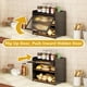 thumbnail image 4 of Caja de Pan Grande de Doble Capa, Paneras para Mostrador de Cocina, Contenedor de Madera con Ventana Acrílica, Caja de Pan Grande para Almacenar Base para Cupcakes Pastel de 3 Niveles, 4 of 8