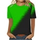 thumbnail image 1 of Camiseta de Manga Corta de Cuello Redondo Impresa Casual de la Moda de las Mujeres, Poliéster Ligero para el Uso Diario, 1 of 1