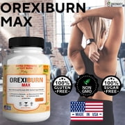 Orexiburn Max Extra Strength Weight Management Supplement, 60 Capsules, with Raspberry Ketones, Green Tea, L-Carnitine, 3-Pack