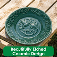 thumbnail image 5 of Backyard Essentials Bird Bath Hanging Birdbath Green Songbird for Bird Feeders, 5 of 9