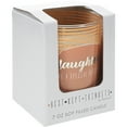 thumbnail image 4 of Pavilion Gift Company Orange Daughters-7 Oz Stripe Glass Candle-Serenity Fresh Cotton Scent, 4 of 7