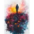 thumbnail image 1 of Qisvanset 12x16 Inch Easter Resurrection Canvas Wall Art, Jesus Watercolor Religious Quote Home Holiday Decor, 1 of 8
