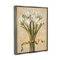 thumbnail image 4 of Stupell Industries Vintage White Tulips Botanical & Floral Painting Gray Floater Framed Canvas Art Print Wall Art, 25 x 31, 4 of 10