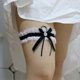 thumbnail image 1 of Ligas blancas para novia (2 piezas), liga de boda con encaje elástico, conjunto de liga de boda, accesorios de novia, 1 of 3