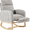 Light Grey, variant on GARVEE Rocking Chair with Footrest,PU Upholstered Glider Accent Rocker Chair with High Backrest,Padded Seat and Side Pocket,Grey