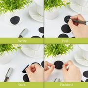 360Pcs Chalkboard Labels Round Blackboard Labels Stickers PVC Waterproof Reusable Erasable Blank Stickers Peel and Stick for DIY Pantry Jar Canisters Office Home Kitchen