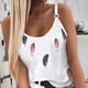 thumbnail image 3 of Camiseta sin mangas con tirantes finos para mujer, tirantes estampados, camisa de verano holgada ajustable con cuello redondo, 3 of 6