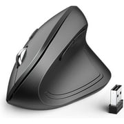 iClever Ergonomic Mouse, WM101 Wireless Vertical Mouse 6 Buttons for Laptop