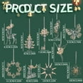 thumbnail image 5 of Dserfhy Clear Acrylic Christmas Ornaments Snowflake Tree Elk Butterfly Ballet Dancer Hanging Decoration for Holiday Winter Scene Decoration, 5 of 8