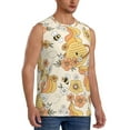 thumbnail image 2 of Disketp Groovy Floral Sleeveless Tshirts For Men, Muscle Shirts For Men Dry Fit Tank Top-X-Large, 2 of 8