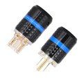 thumbnail image 1 of Audio Power Plug, Anti Oxidation Gold Plated Power Plug Pure Copper  for Audio Visual Appliances for Home M103GMale,F103G Female,M103G/F103G Male/Female, 1 of 7