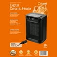 thumbnail image 6 of (4 pack) Soleil Digital Ceramic Heater  1500W,Space Heaters for Inside,Portable Electric Heater for Home ,PTC Ceramic Fast Safety Energy Efficient Heater, Black Color,Indoor use only, 6 of 10