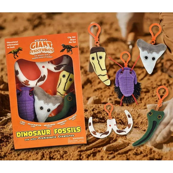 Giant Microbes Plush - Dinosaur Fossil Gift Box