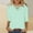 Green, variant on Njoeus Workout Tops for Women Summer Shirts for Women 3/4 Sleeve T Shirts for Women V Neck Cute Tshirt Solid Color Three Quarter Sleeve V-Neck Blouses 2025 Trendy Fashion T-Shirt S-5Xl Up To 60% Off O